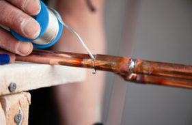 Pinhole Leak in Copper Pipe